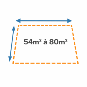 Stand nu de 54m² à 78m²