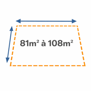 Stand nu de 81m² ou 108m²